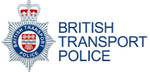 British Transport Police logo on a blue background