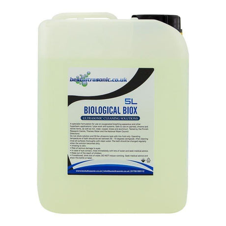 Biological BIOX Ultrasonic Cleaning Fluid (5 litre) - Best Ultrasonic Cleaners