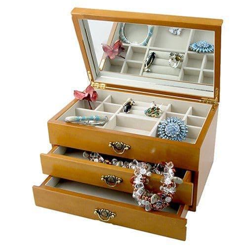 MELE WOODEN JEWELLERY BOX ORIENTAL ROSE MARQUETRY DESIGN - Best Ultrasonic Cleaners