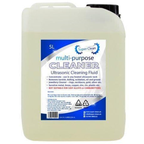 Multi-Purpose Ultrasonic Cleaning Fluid (5 litre) - Best Ultrasonic Cleaners