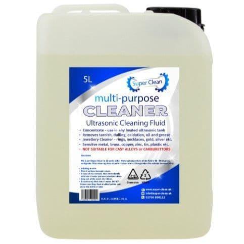 SuperClean Jewellery Cleaning Fluid (5 Litre) - Best Ultrasonic Cleaners
