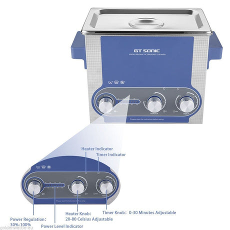 3 litre Professional Ultrasonic Cleaner - adjustable power - Best Ultrasonic Cleaners