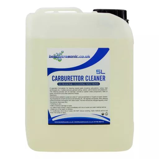 Carburettor & Engine Cleaner Ultrasonic Fluid (5 litre) - Best Ultrasonic Cleaners