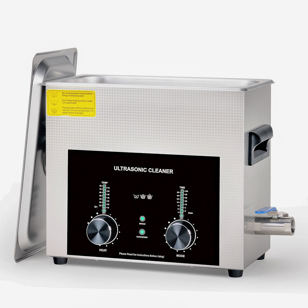 Ultrasonic Cleaner bath in Stainless Steel & dial controls (6 litre ...