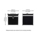 Aluminium Cube flight case | black & silver (200 x 210 x 200)
