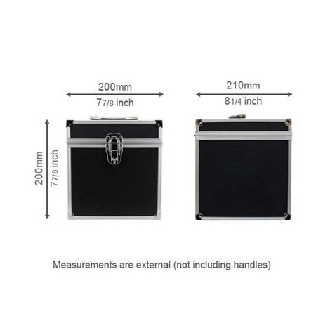 Aluminium Cube flight case | black & silver (200 x 210 x 200)