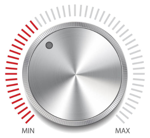 dial control knob for an ultrasonic cleaner