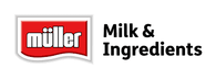 Muller Milk & Ingredients logo on a white background