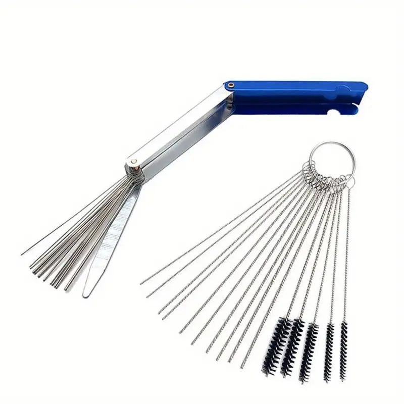 small toolkit for cleaning a carburettor