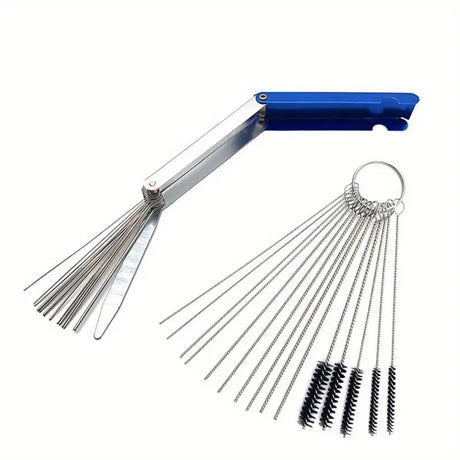 small toolkit for cleaning a carburettor