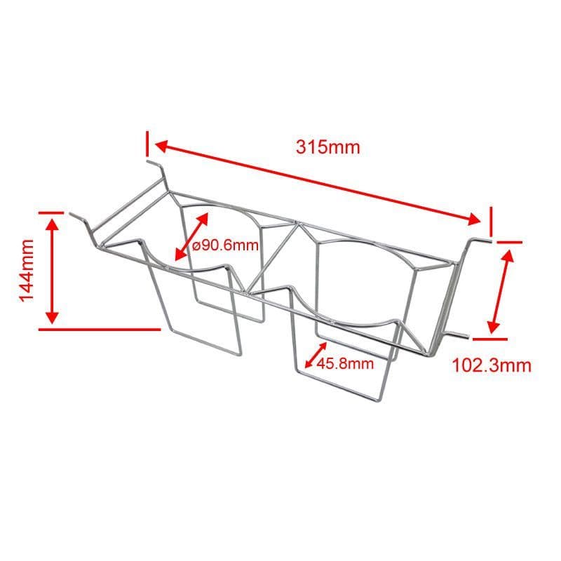 Steel Basket + 2 x 300 ml Glass Beakers for 3 and 10 Ltr tanks