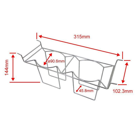 Steel Basket + 2 x 300 ml Glass Beakers for 3 and 10 Ltr tanks