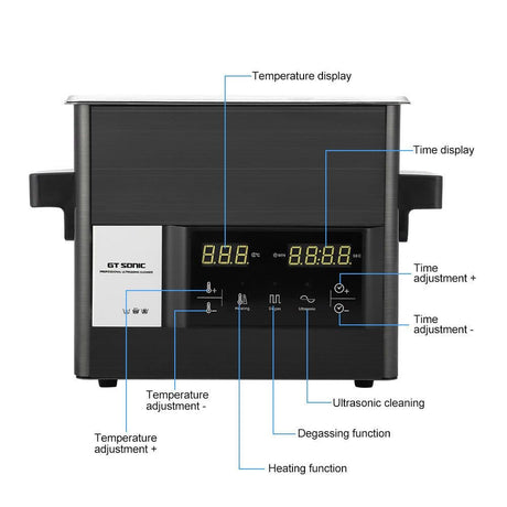 Ultrasonic jewellery Cleaner - touch screen  + Degassing (3 litre)