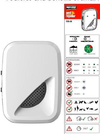 Ultrasonic Mouse, Rat & Spider Repeller (2500 Sq Ft)